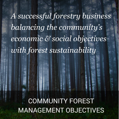 Community Forest Management Objectives